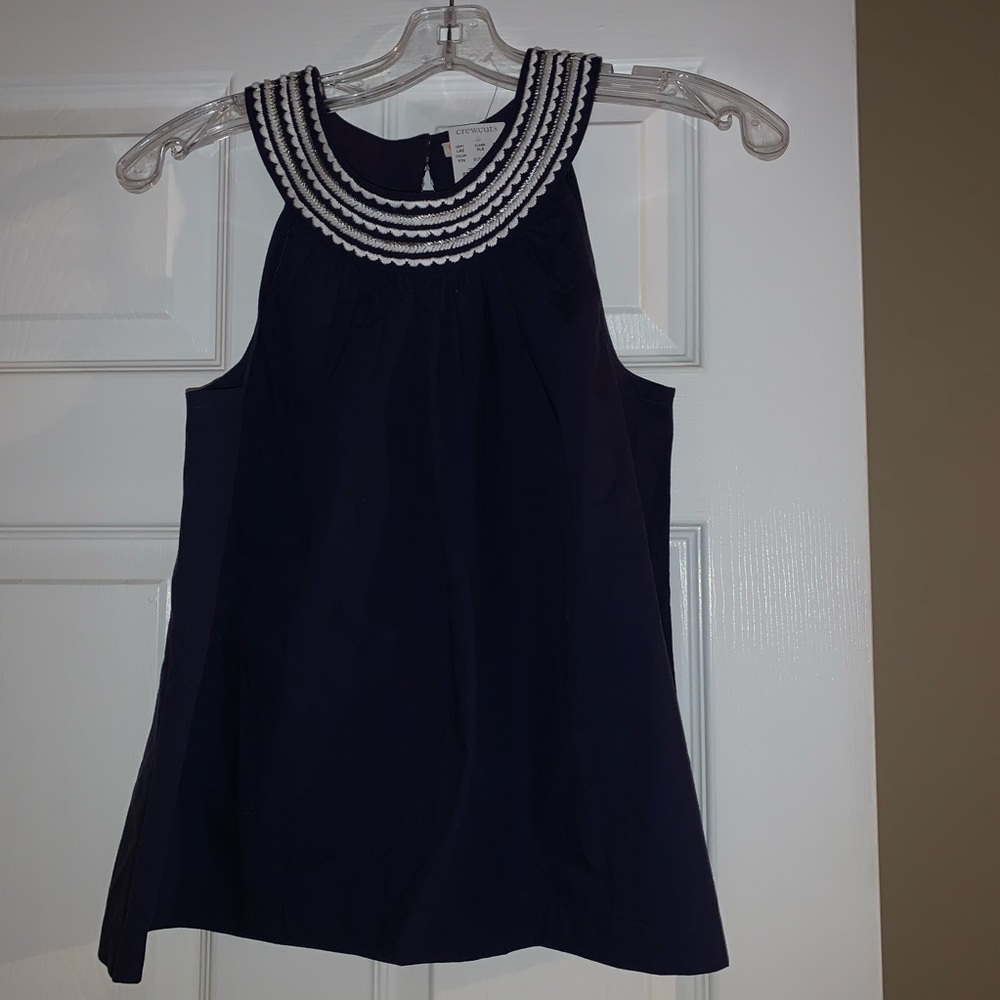 NWT Crewcuts girls size 16 navy sleeveless top